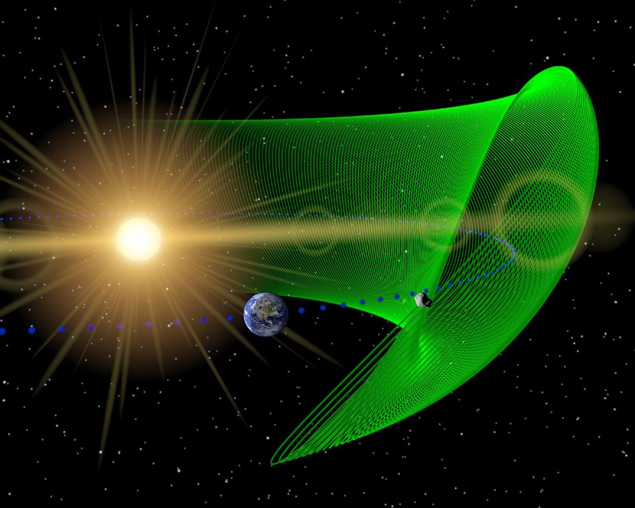 1280x1024 Space Image. Trojan Asteroid Shares Orbit with Earth