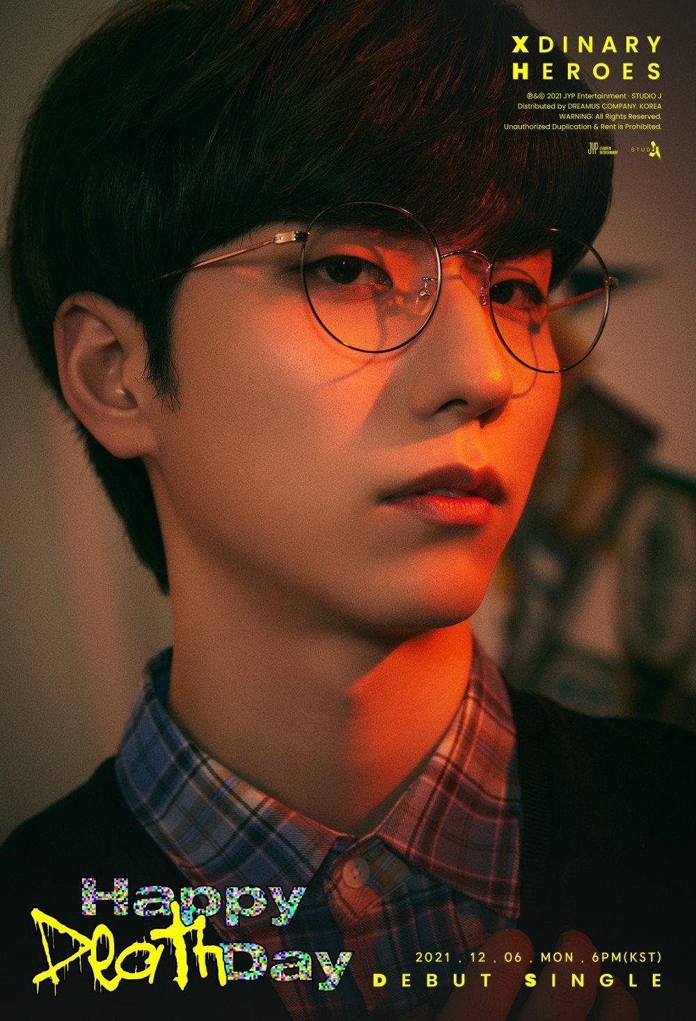 1000x1467 Xdinary Heroes drop 'Ordinary' version teaser image of drummer Gunil ahead of 'Happy Death Day' debut