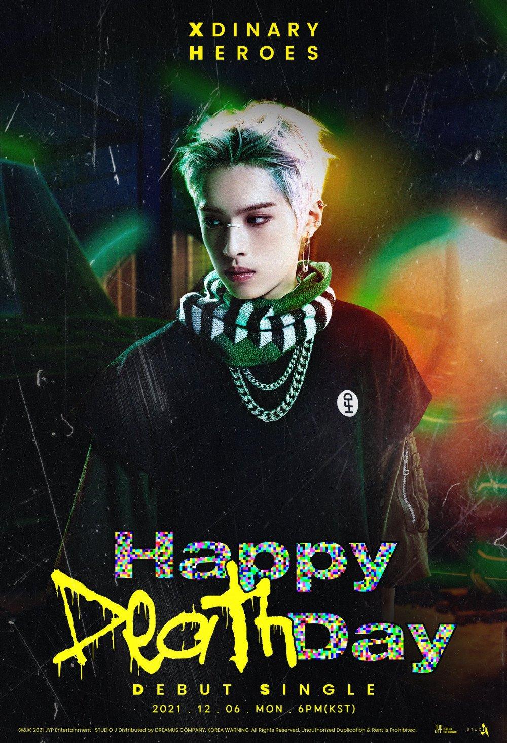 1000x1467 Xdinary Heroes releases punk style teasers of Gaon for upcoming debut single 'Happy Death Day'