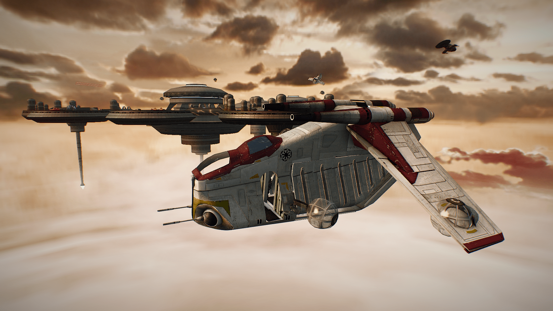 1920x1080 Republic LAAT Gunship image Sides Mod for Star Wars Battlefront II