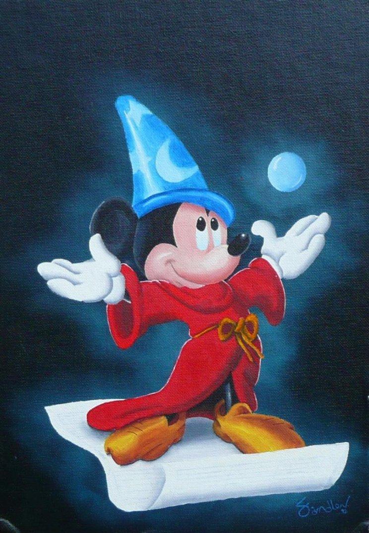 744x1074 mickey mouse fantasia wallpaper
