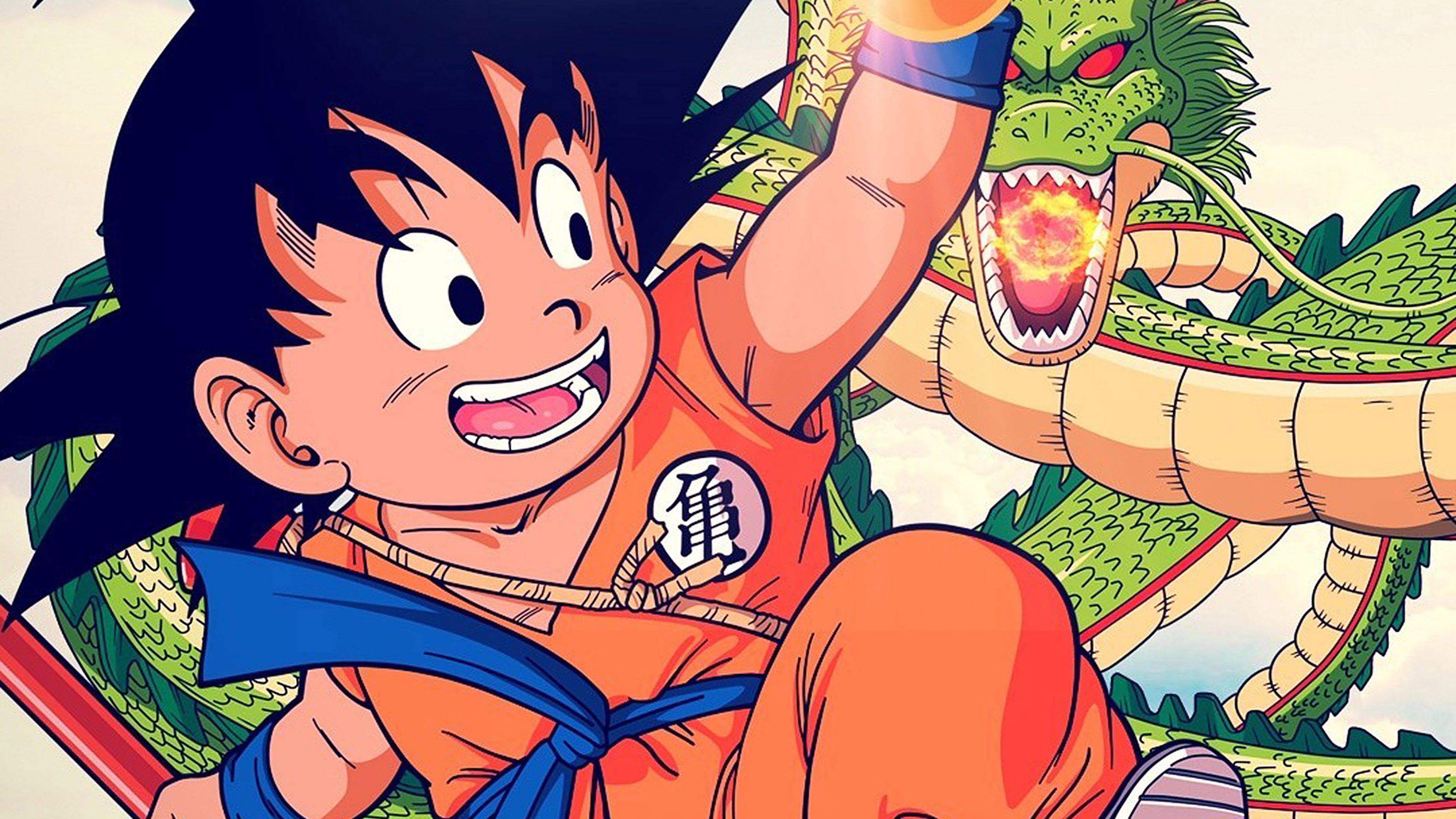 3840x2160 Wallpaper Goku Kid Dragonball Illust