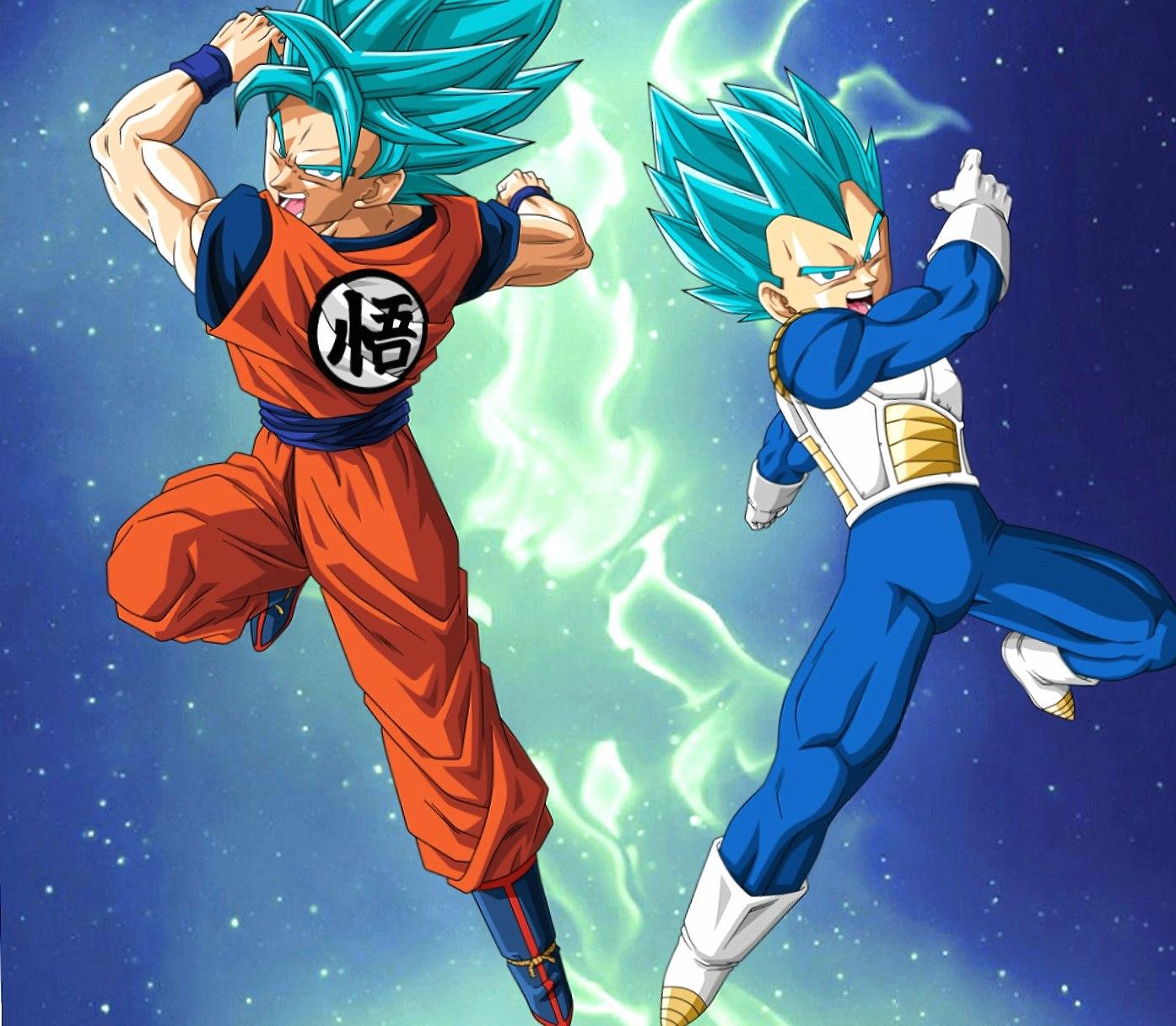 1394x1216 Goku and Vegeta 1024 x 1024 iPad wallpaper download