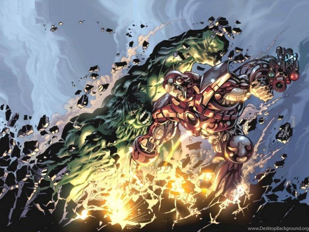 1024x768 Wallpaper Iron Man Thor Hulk Vs 1024x768 Desktop Background