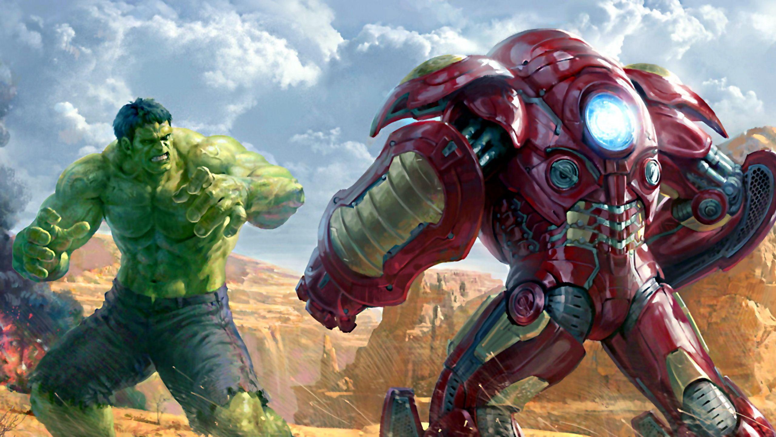 2560x1440 Hulk #Fan #Art. (Hulk Vs Hulkbuster Wallpaper) By: Unknown. Hulk