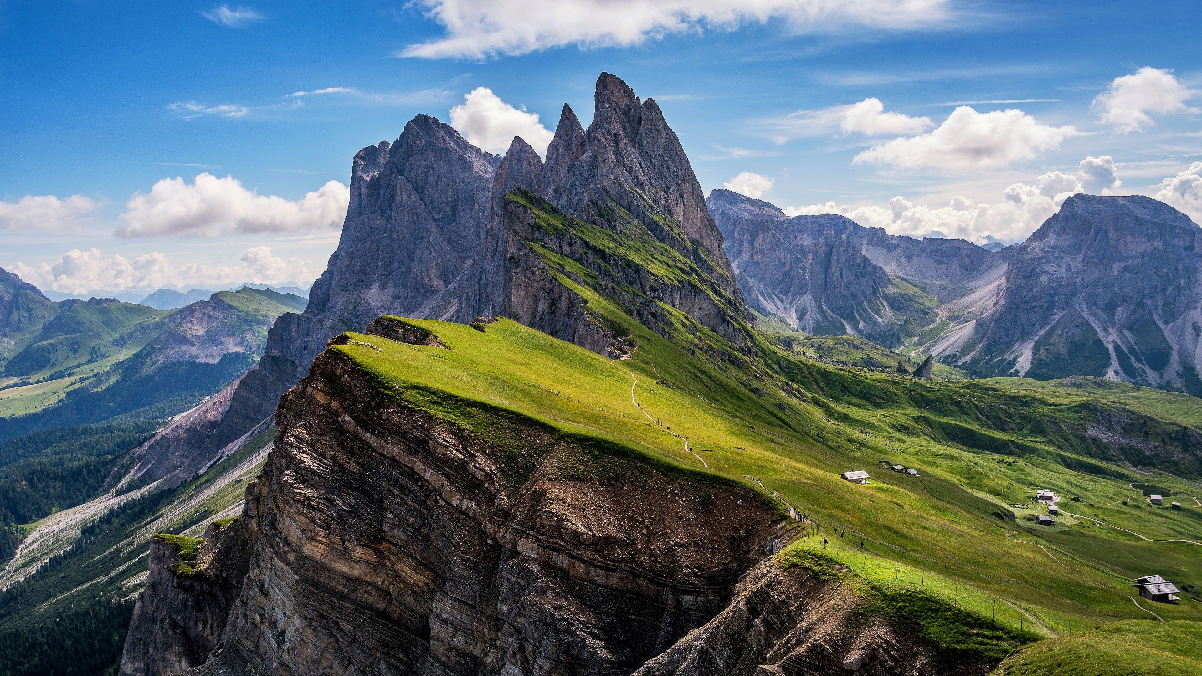 3840x2160 Odle Mountains #dolomites #italy #europe Val Gardena #bolzano Puez Geisler Nature Park Puez Geisler Nature Park Odle Group Geisler. Dolomites, Bolzano, Mountains