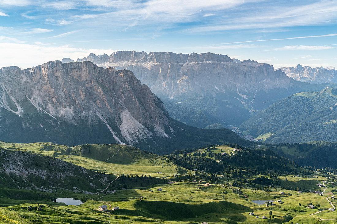 1100x734 Sella group shot from Seceda in summer
