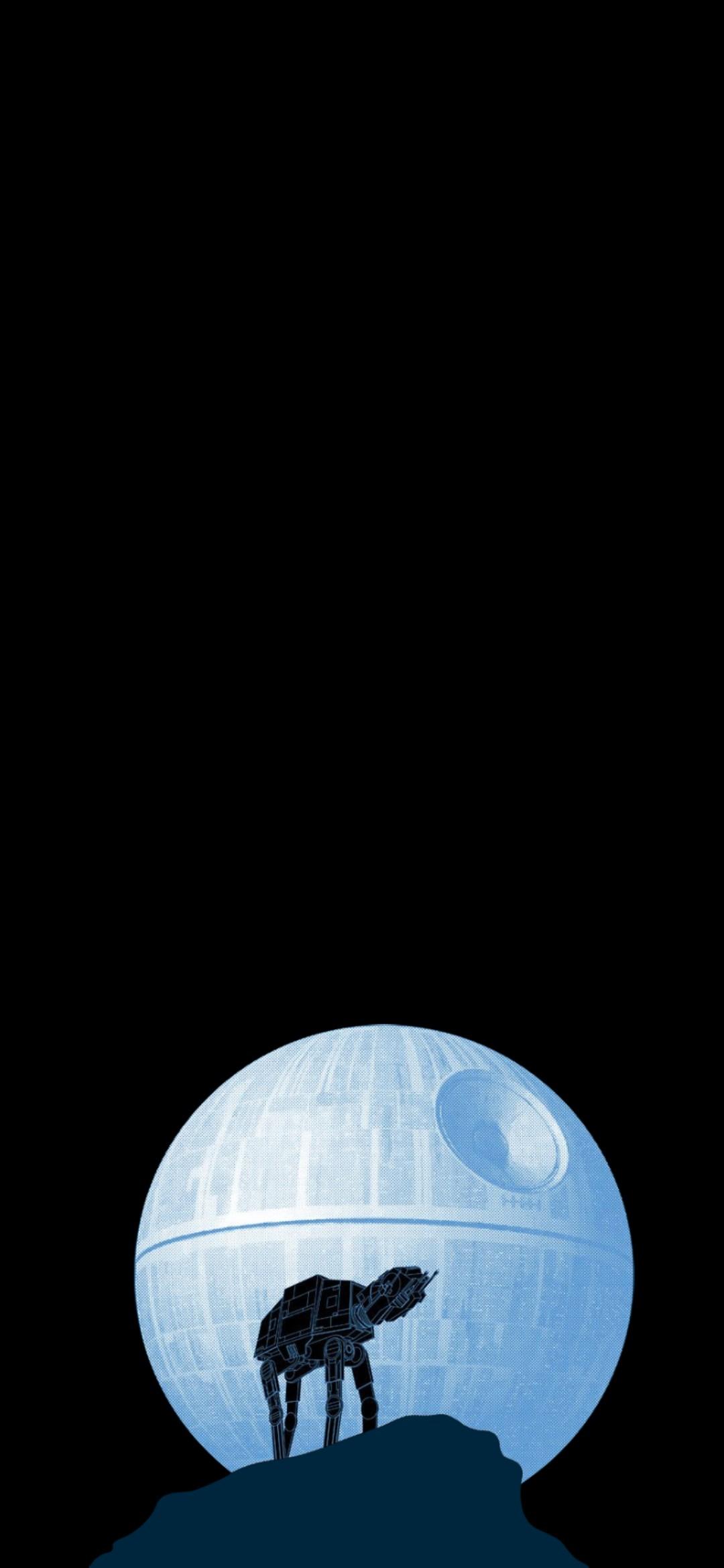 1080x2340 Star Wars Darkness Black iPhone OLED Screen 4K Wallpaper. Traxzee