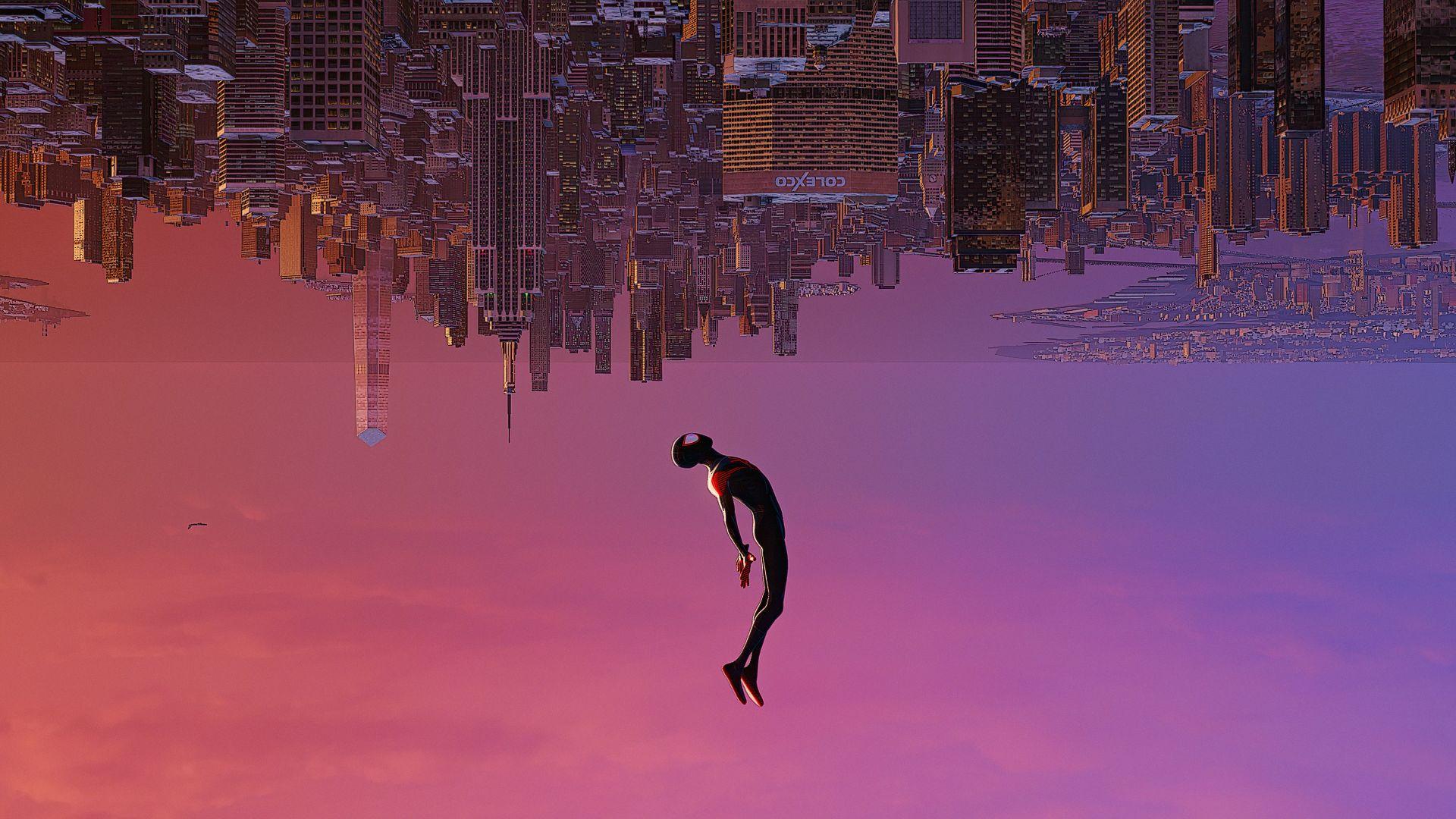 Spiderman into the spider verse PINK  Chill wallpaper Really cool  wallpapers Cartoon wallpaper hd