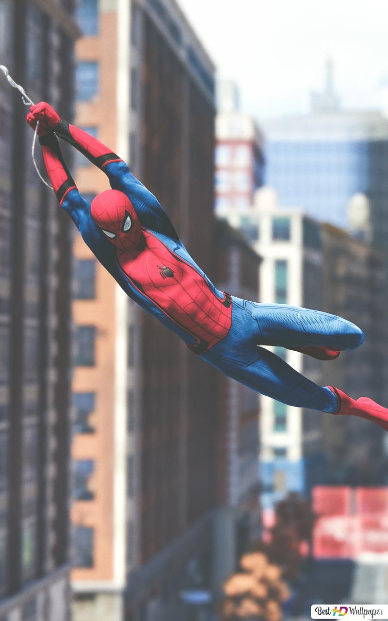 800x1280 Spider Man Game In New York City HD Wallpaper Download Man Wallpaper