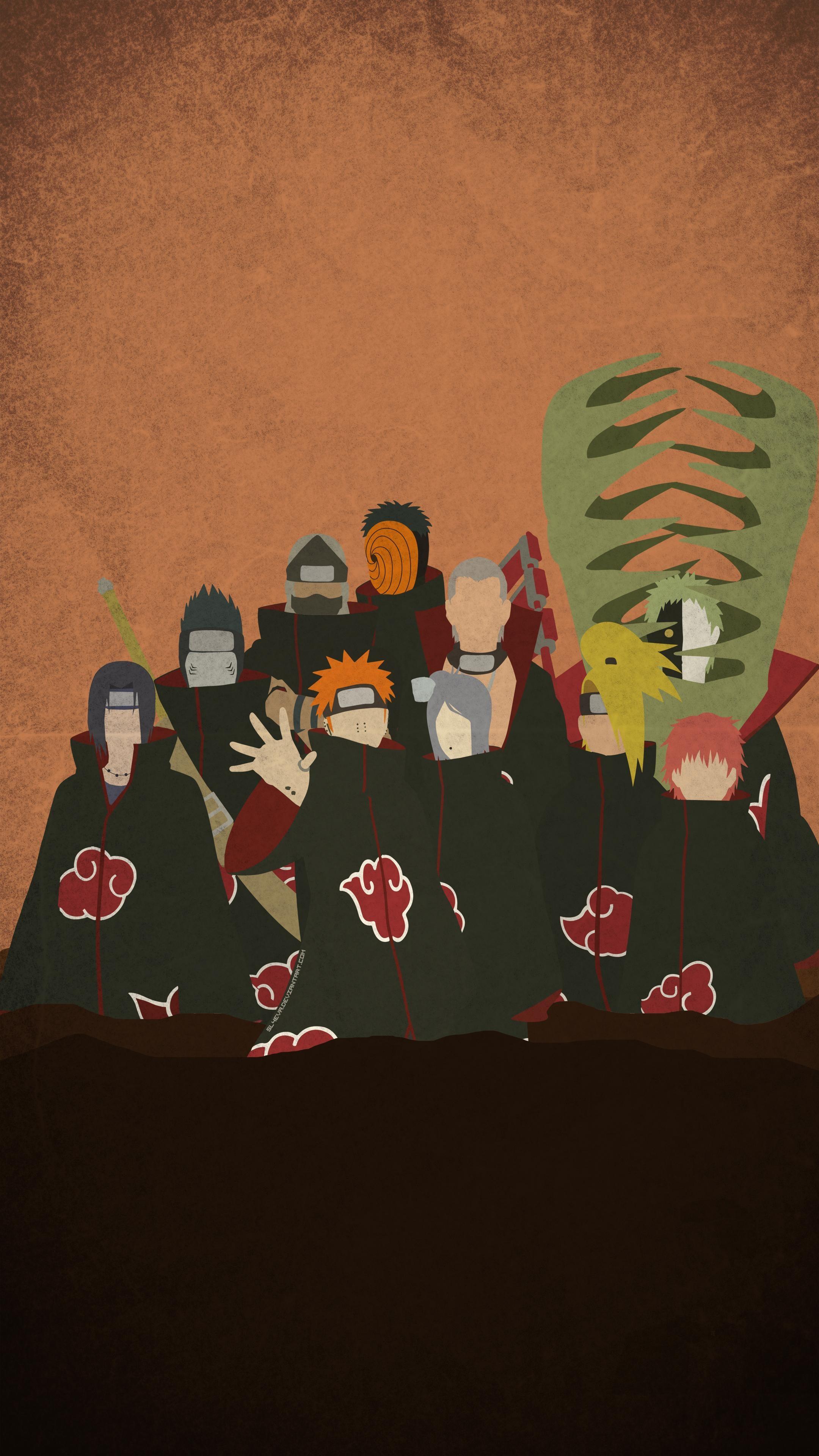2160x3840 The Akatsuki Minimal Mobile Wallpaper