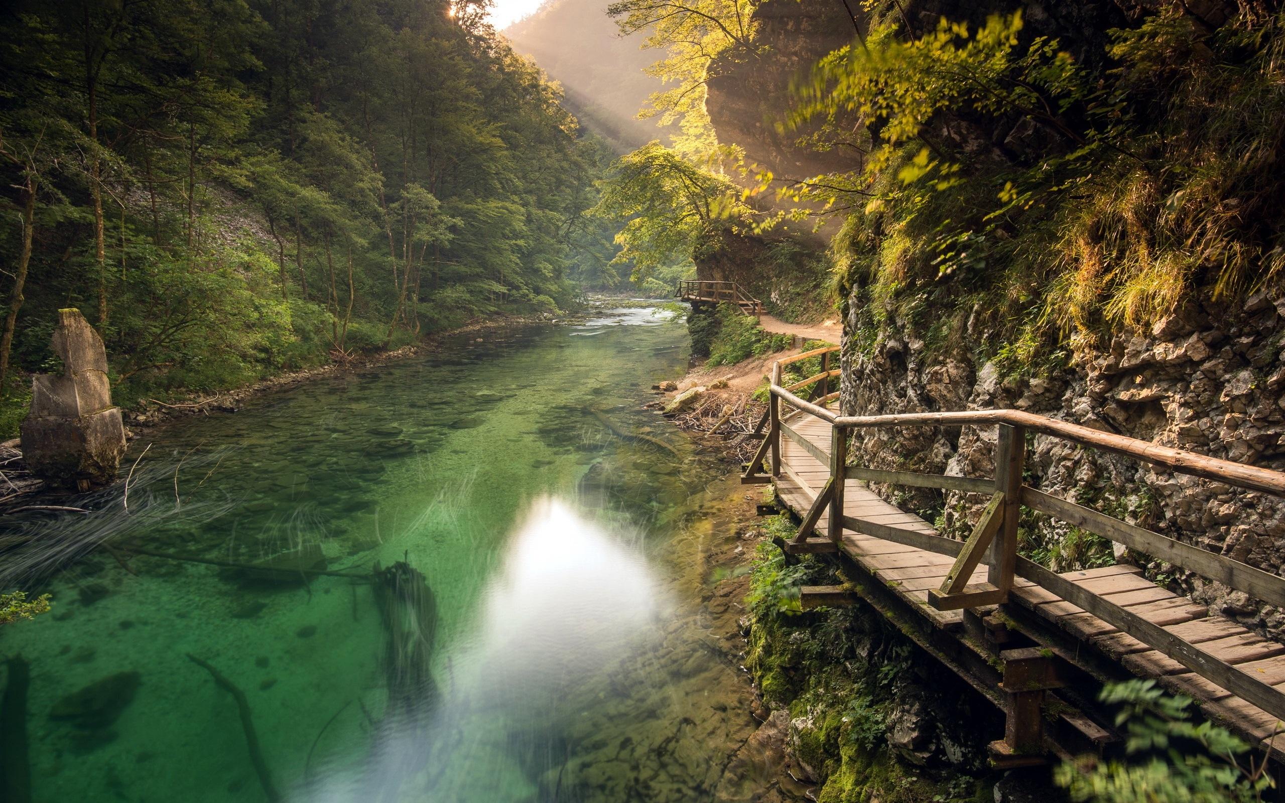 2560x1600 Wallpaper Slovenia, trails, rivers, mountains 2560x1600 HD Picture, Image