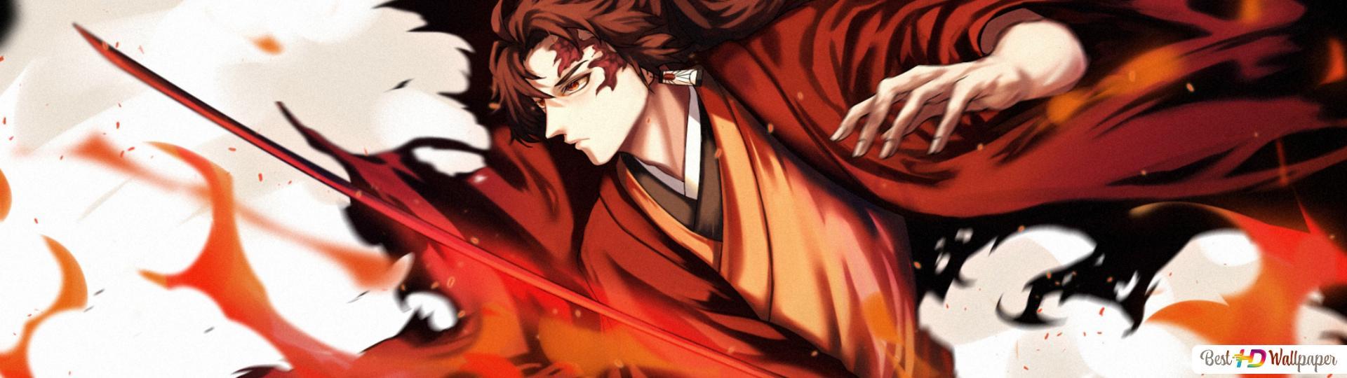 1920x540 Demon Slayer : Kimetsu No Yaiba [Yoriichi Tsugikuni] HD wallpaper download