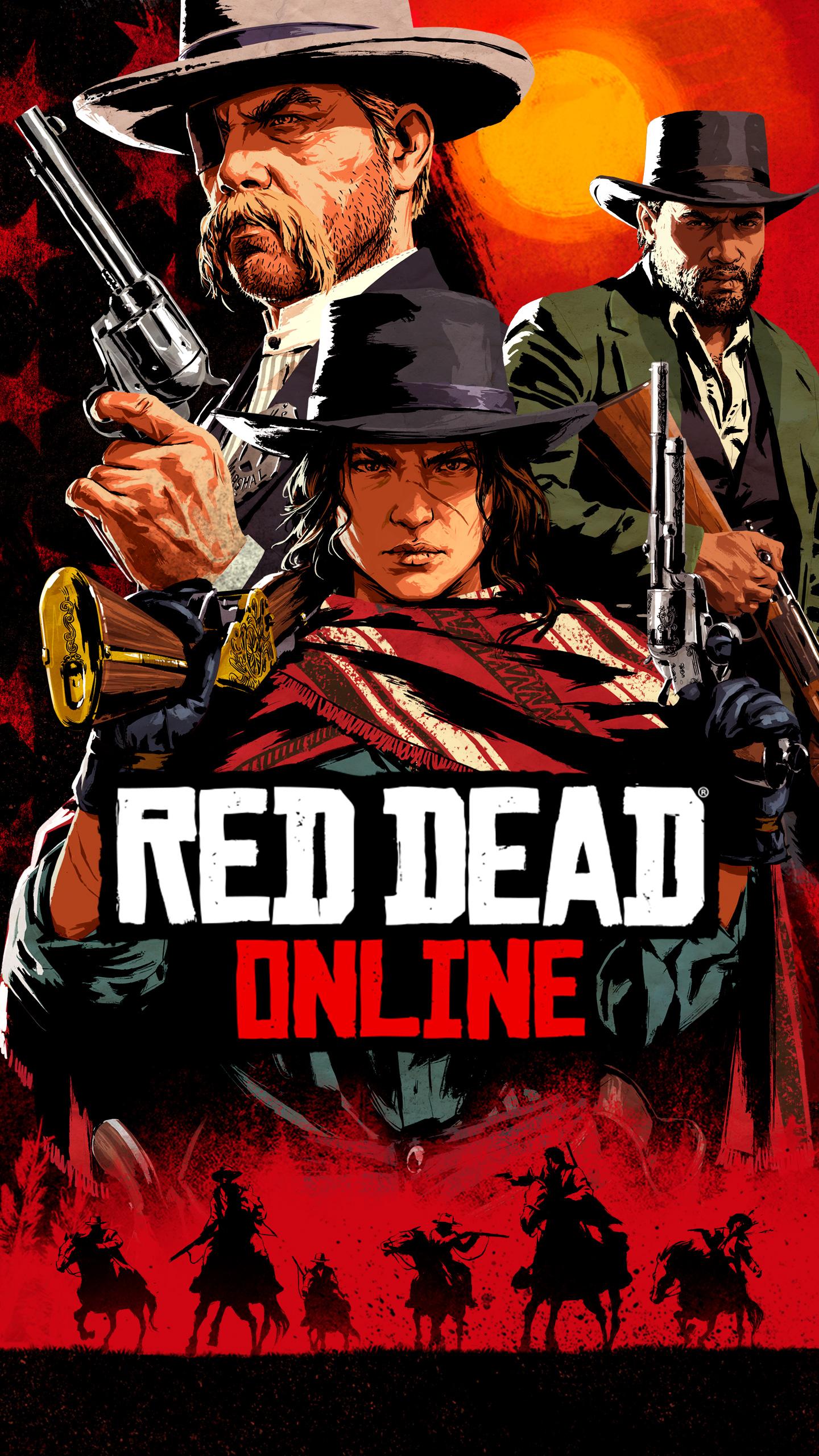 1440x2560 Official Red Dead Online Smartphone Wallpaper