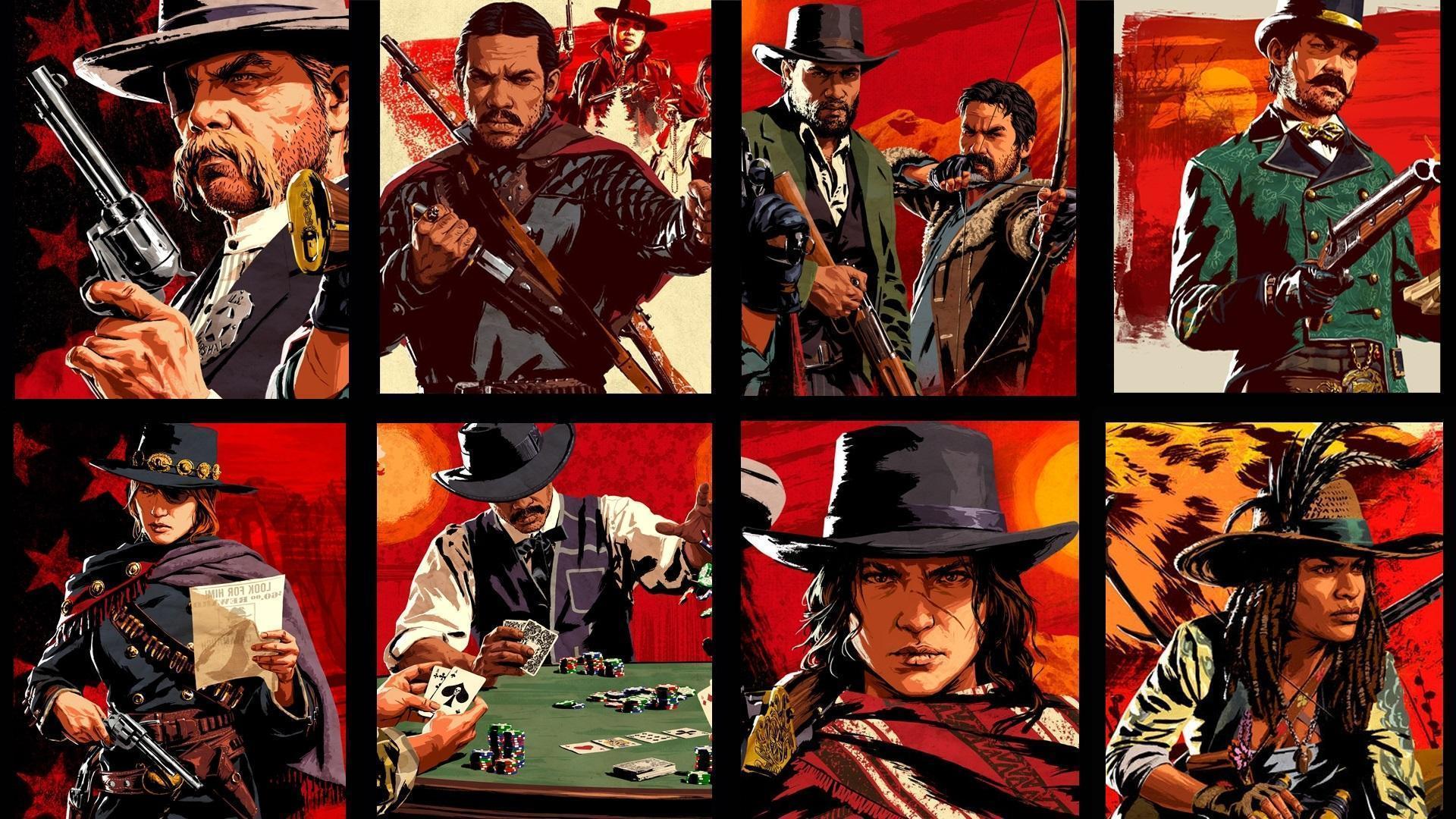 1920x1080 Red Dead Online Character Artworks PNG. Red Dead 2