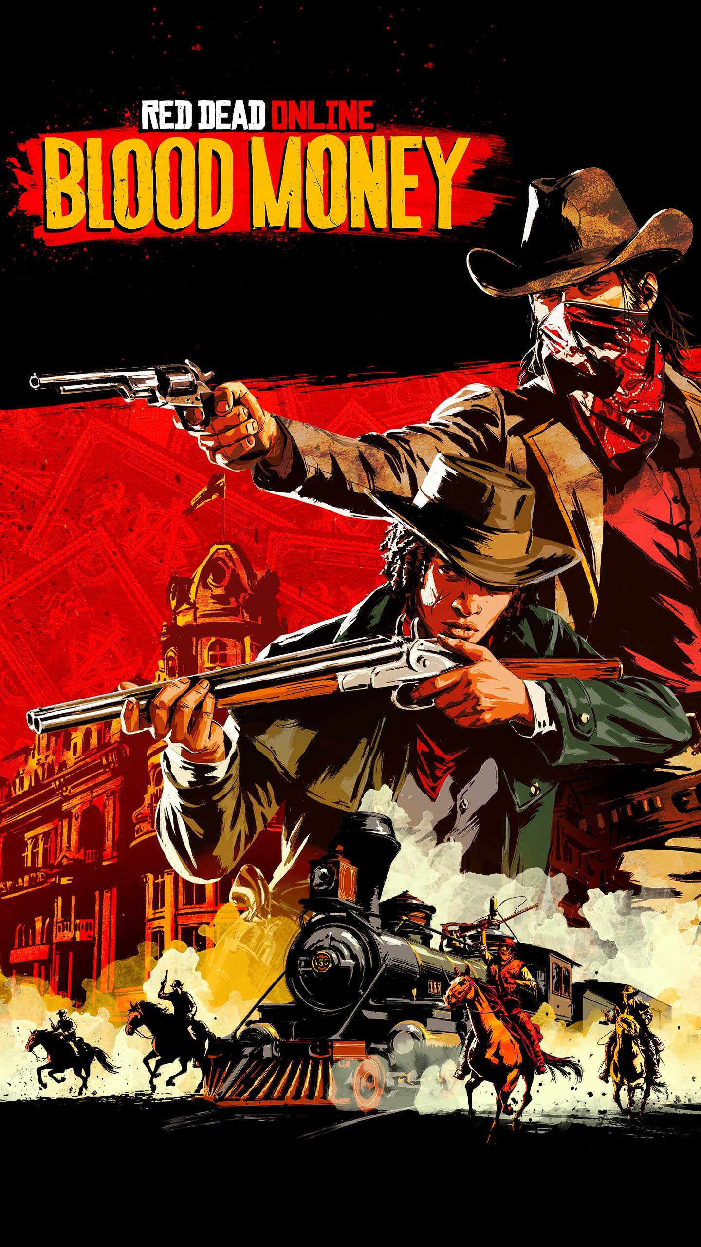 1440x2560 Official Red Dead Online Smartphone Wallpaper