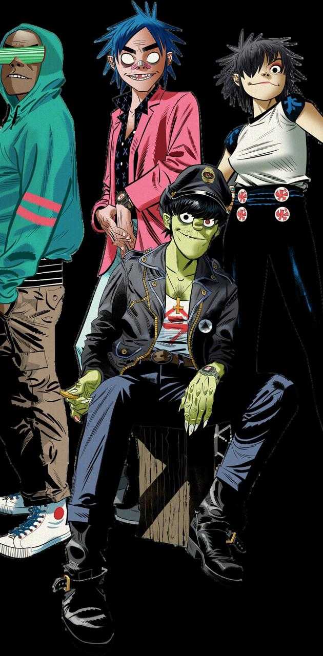 630x1280 Gorillaz Wallpaper