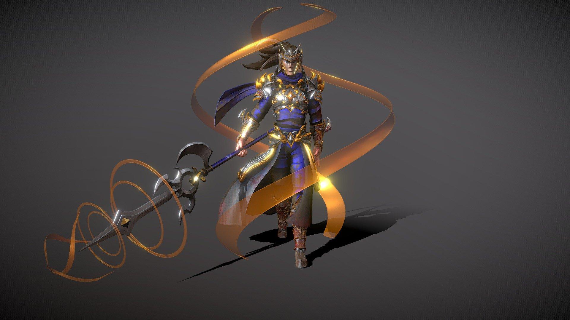1920x1080 Zhao Yun model by Starker_3D [e131480]