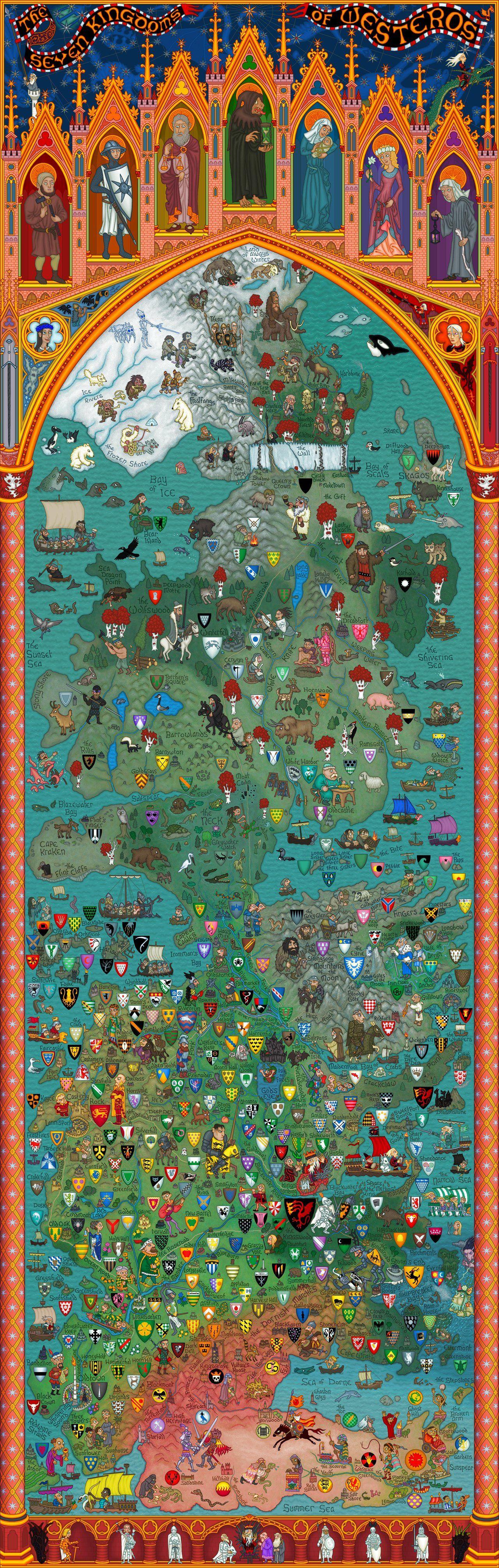 1280x4019 Best detailed map of Westeros & Essos I've seen