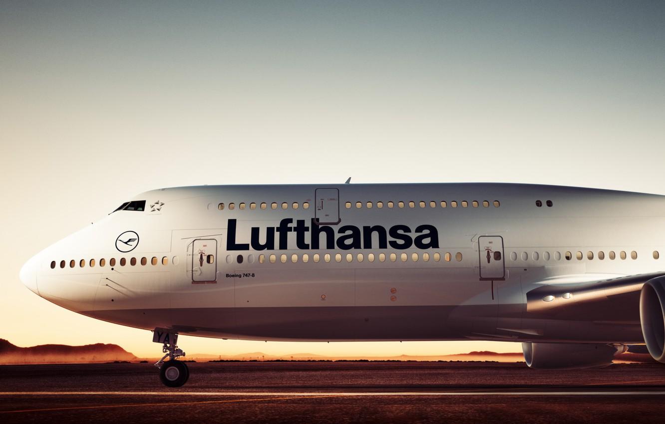 1332x850 Wallpaper The evening, Board, Boeing, Boeing, Lufthansa, Boeing Boeing 747- Liner, Deutsche Lufthansa AG image for desktop, section авиация