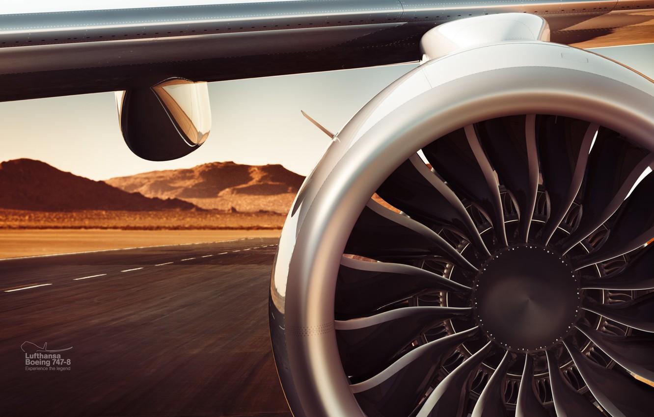 1332x850 Wallpaper Engine, Lufthansa, Boeing 747- Turbofan image for desktop, section авиация