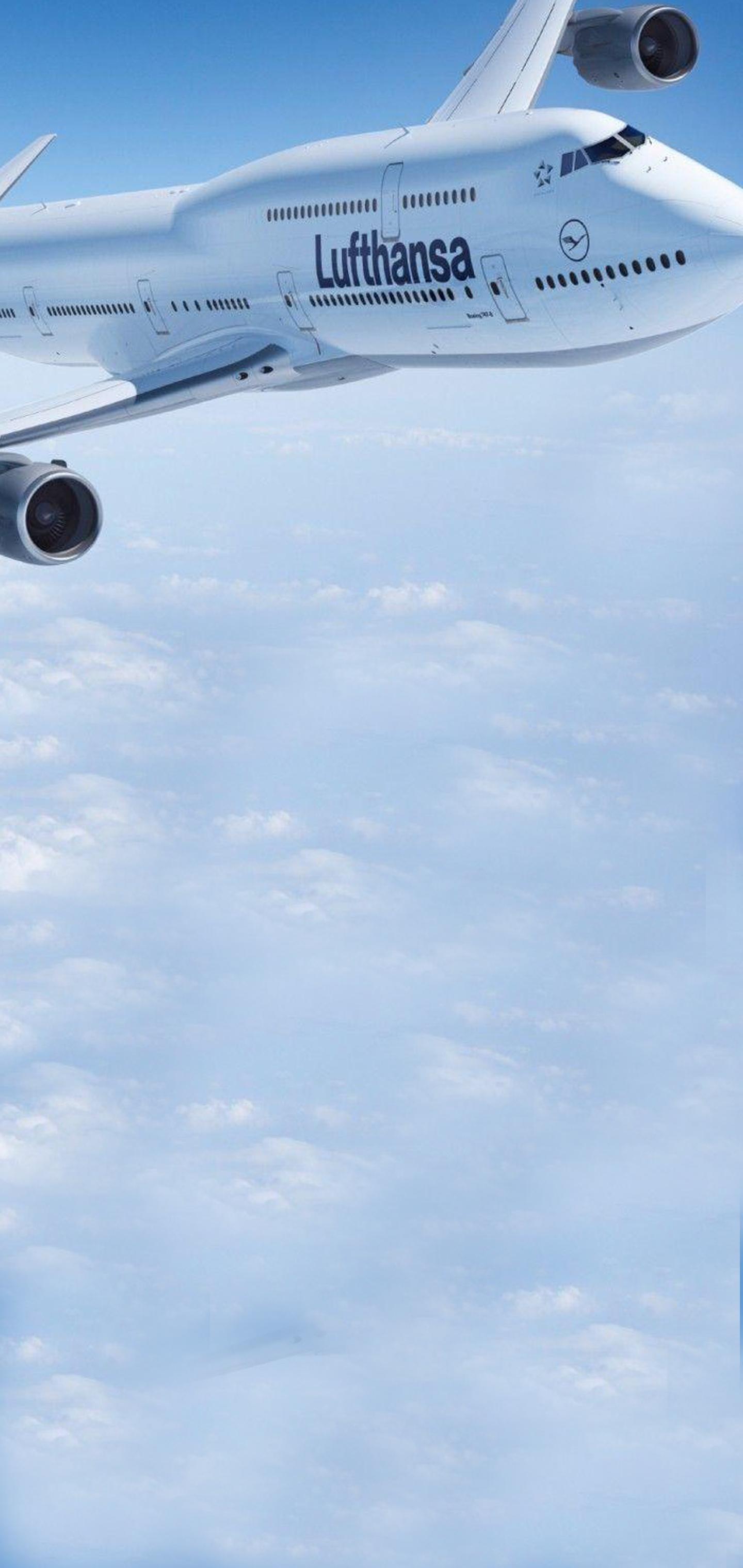 1440x3040 Lufthansa Boeing 747 for S10