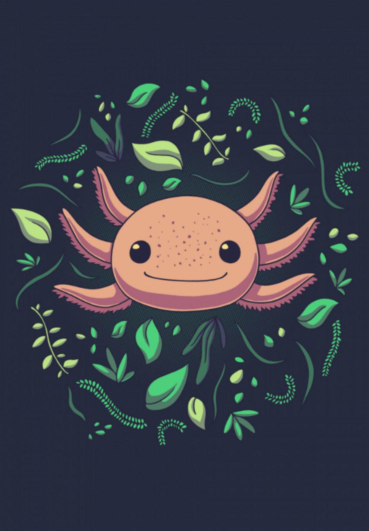 1200x1724 Axolotl Animal Cute Pet' Poster by Paloma Latorre. Displate. Axolotl cute, Cute art, Axolotl