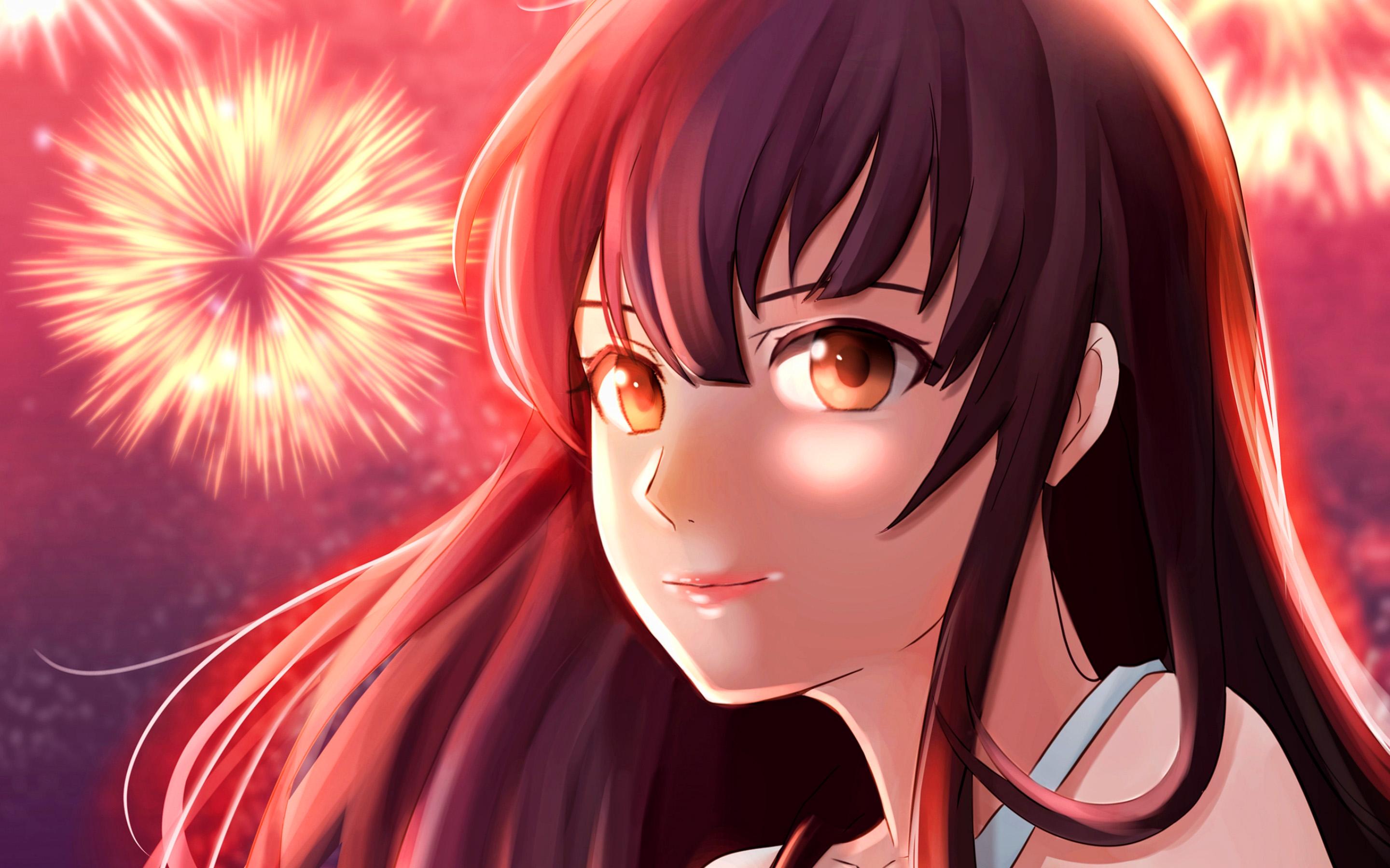 2880x1800 Download wallpaper Nazuna Oikawa, manga, Uchiage Hanabi Shita kara Miru ka Yoko kara Miru ka, artwork, Oikawa Nazuna for desktop with resolution 2880x1800. High Quality HD picture wallpaper