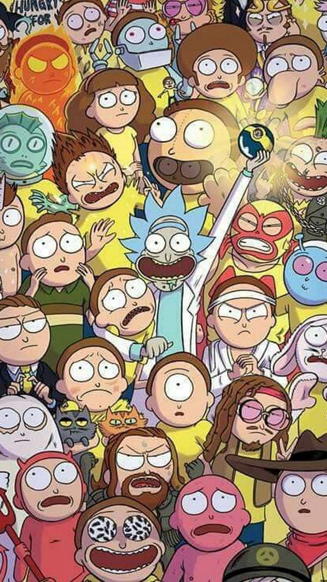Hình Nền HD 1080x1920 Rick And Morty Cartoon iPhone.  2020 3D Hình nền iPhone