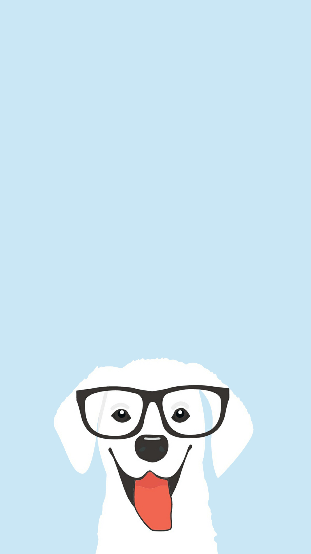 1080x1920 Cute Cartoon Dog Wallpaper for Mobile
