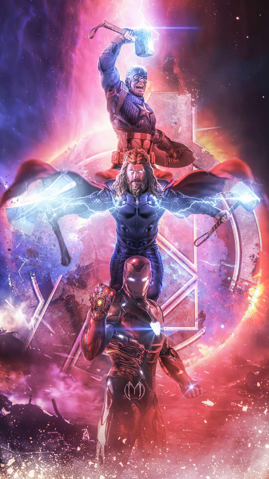 900x1600 Iron Man Infinity Gauntlet Stones Artwork Wallpaper : iPhone Wallpaper