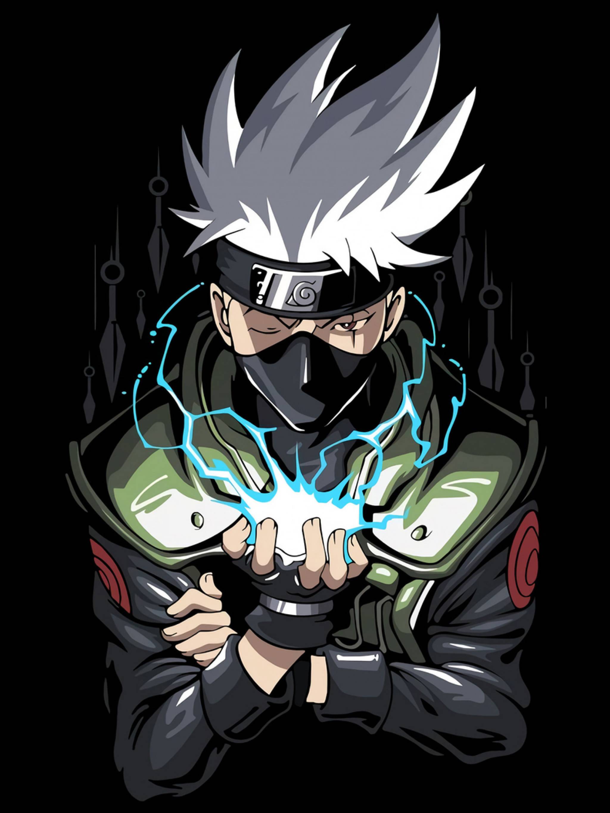 2048x2732 Kakashi Hatake HD Naruto Dark Black Art 2048x2732 Resolution Wallpaper, HD Artist 4K Wallpaper, Image, Photo and Background
