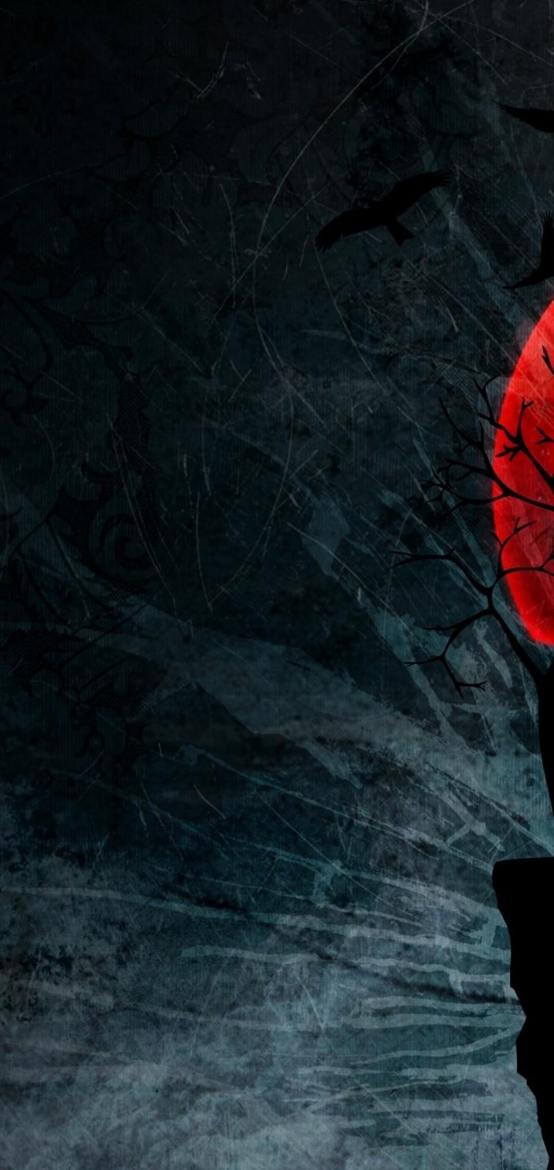 1080x2280 Download 1080x2280 Uchiha Itachi, Akatsuki, Crows, Dark, Naruto, Red Moon Wallpaper for Samsung Galaxy S10e, Xiaomi Mi A2 Lite, OnePlus 6