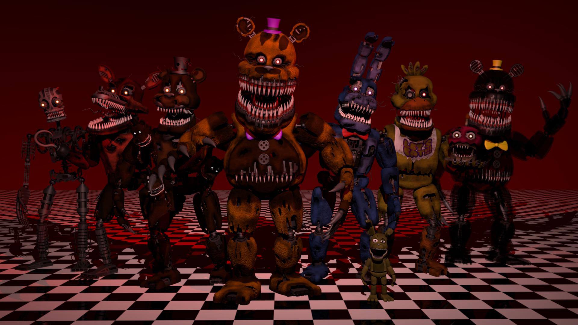 1920x1080 Five Nights At Freddy's 4 Fan Made Nightmare 3D Models By Thomas Honeybell