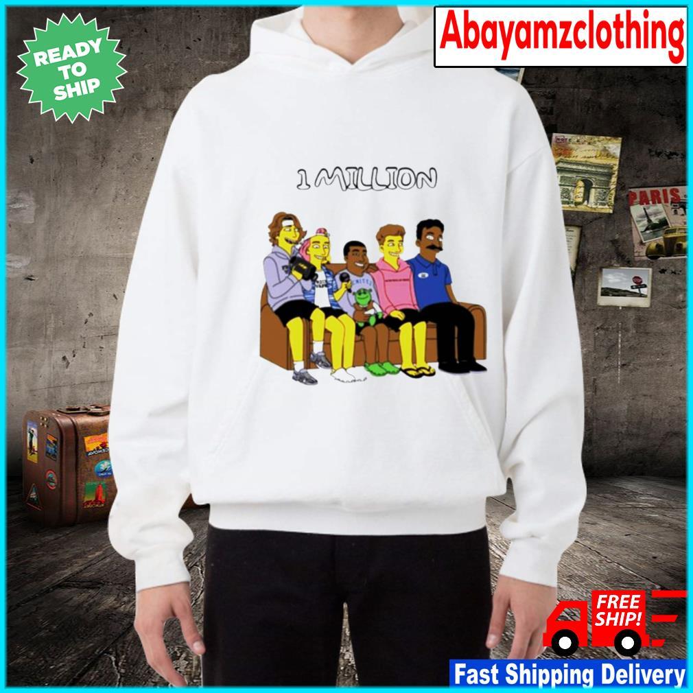 1010x1010 Baylen Levine Merch 1 million subscribers shirt, hoodie, sweater, long sleeve and tank top
