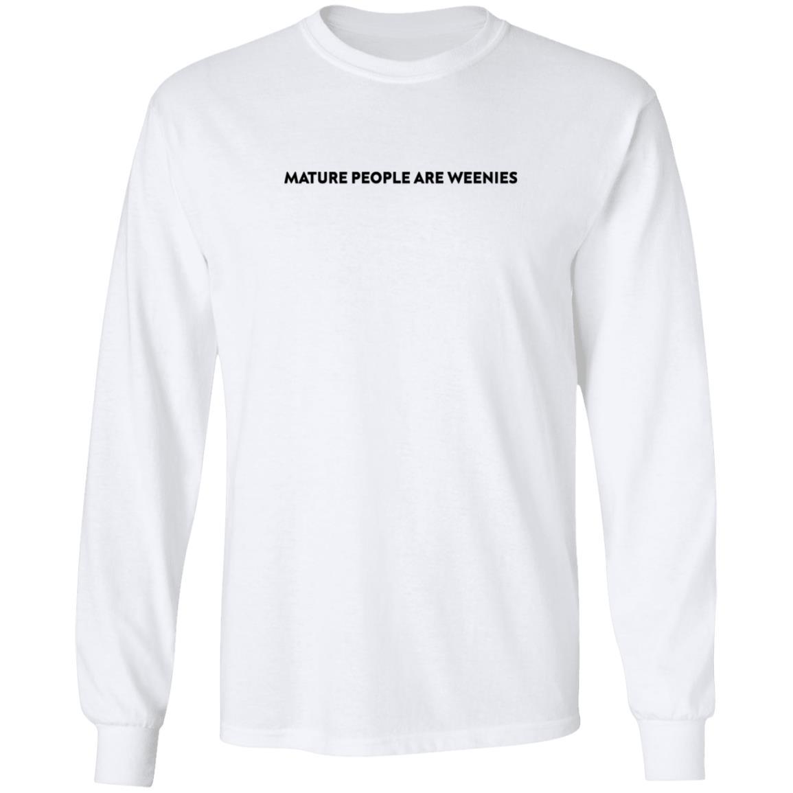 1155x1155 Baylen Levine Merch Mature People Are Weenies Shirt