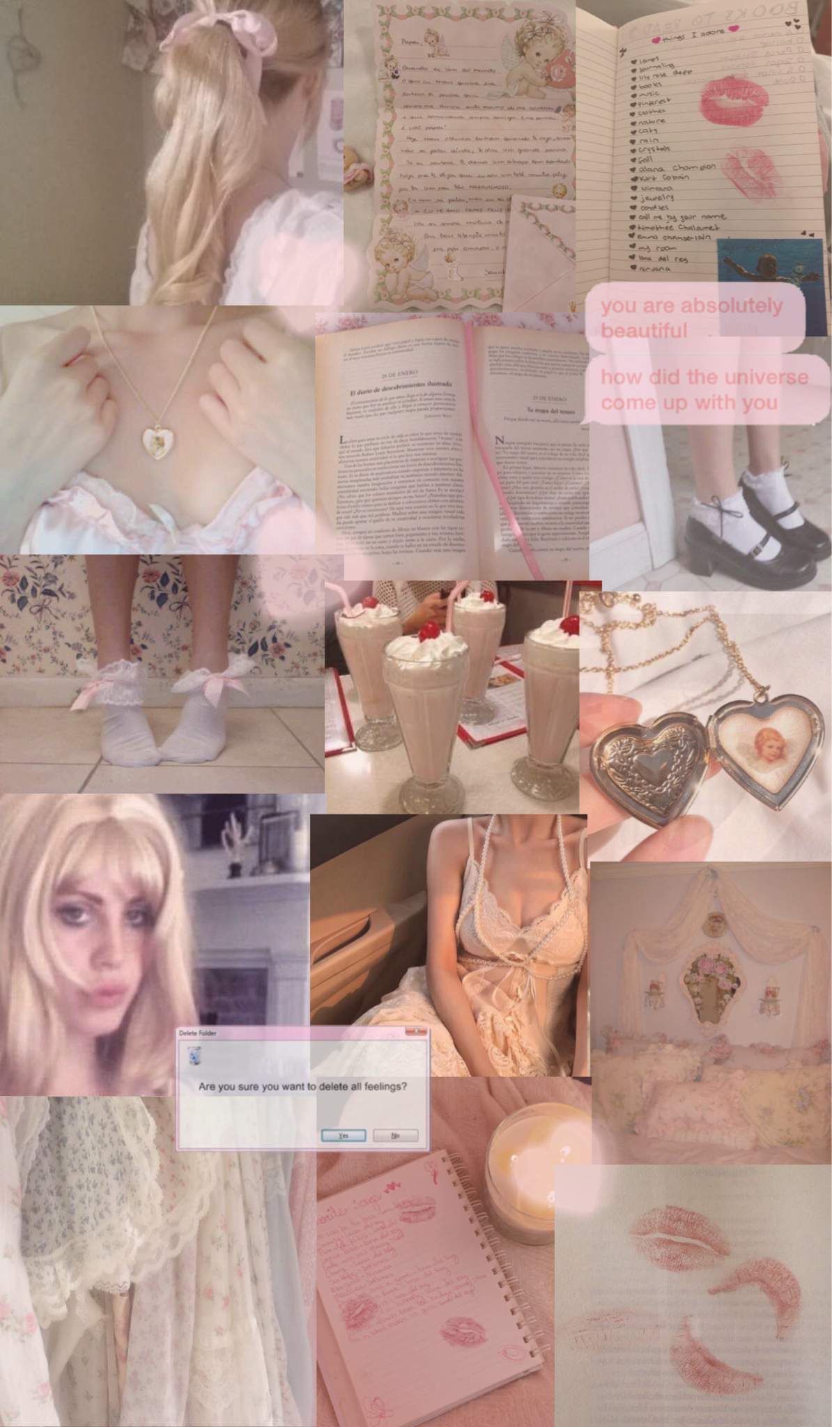 1194x2048 Coquette aesthetic collage wallpaper. símply aesthetíc Amino