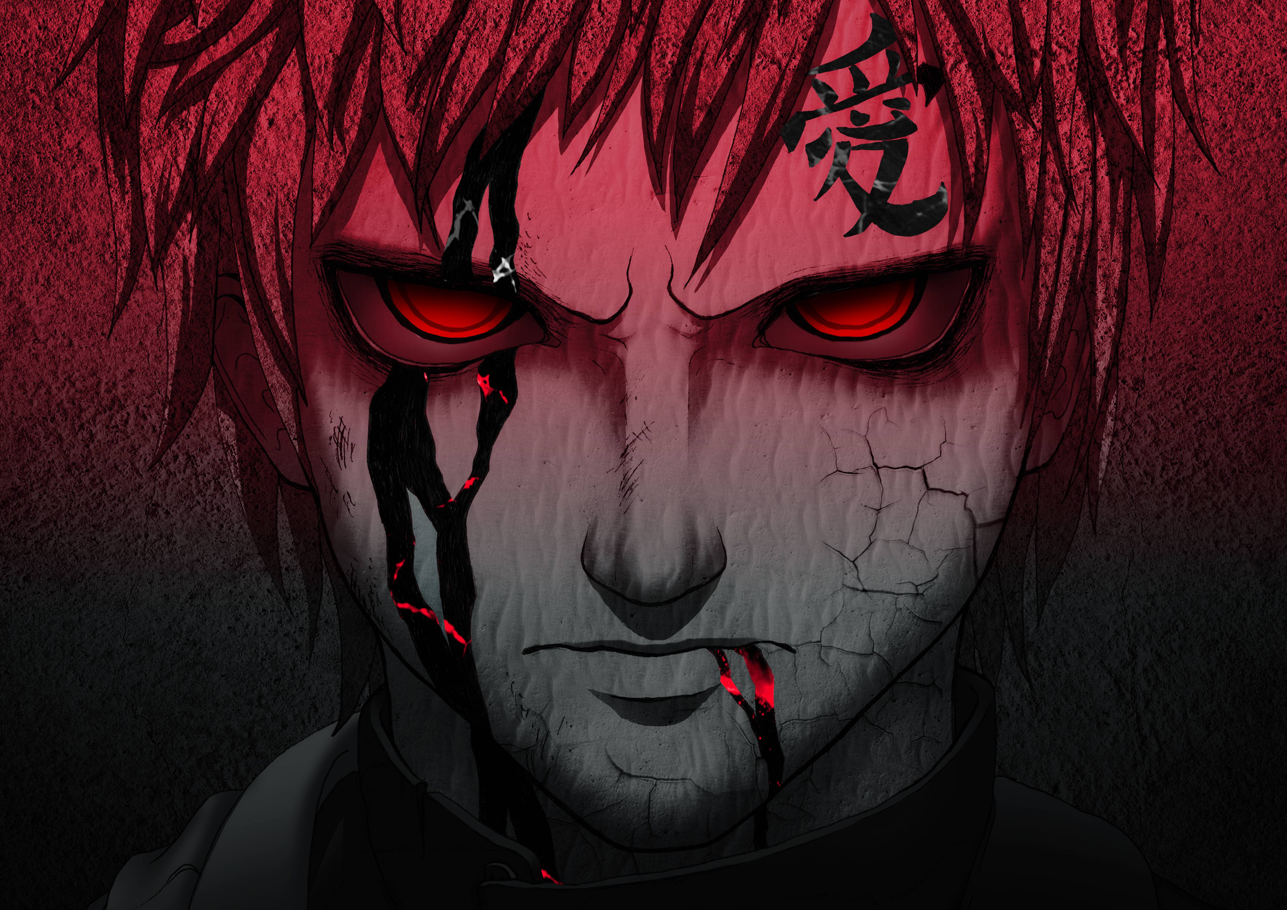 4961x3508 Badass Gaara Wallpaper