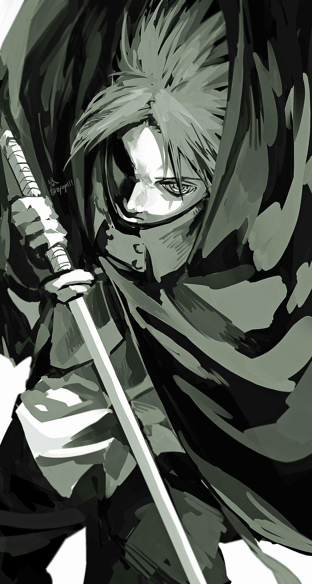 1097x2048 Badass Naruto Art