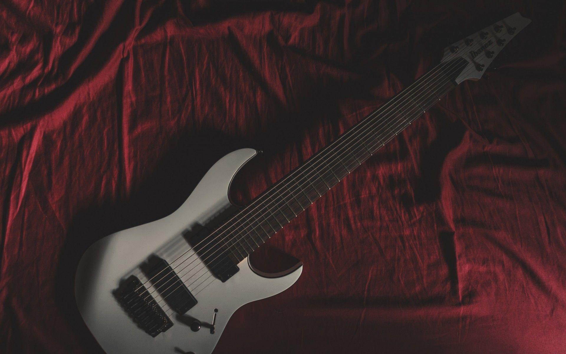 1920x1200 Download Wallpaper 1920x1200 Guitar, Red, White, Electric guitar