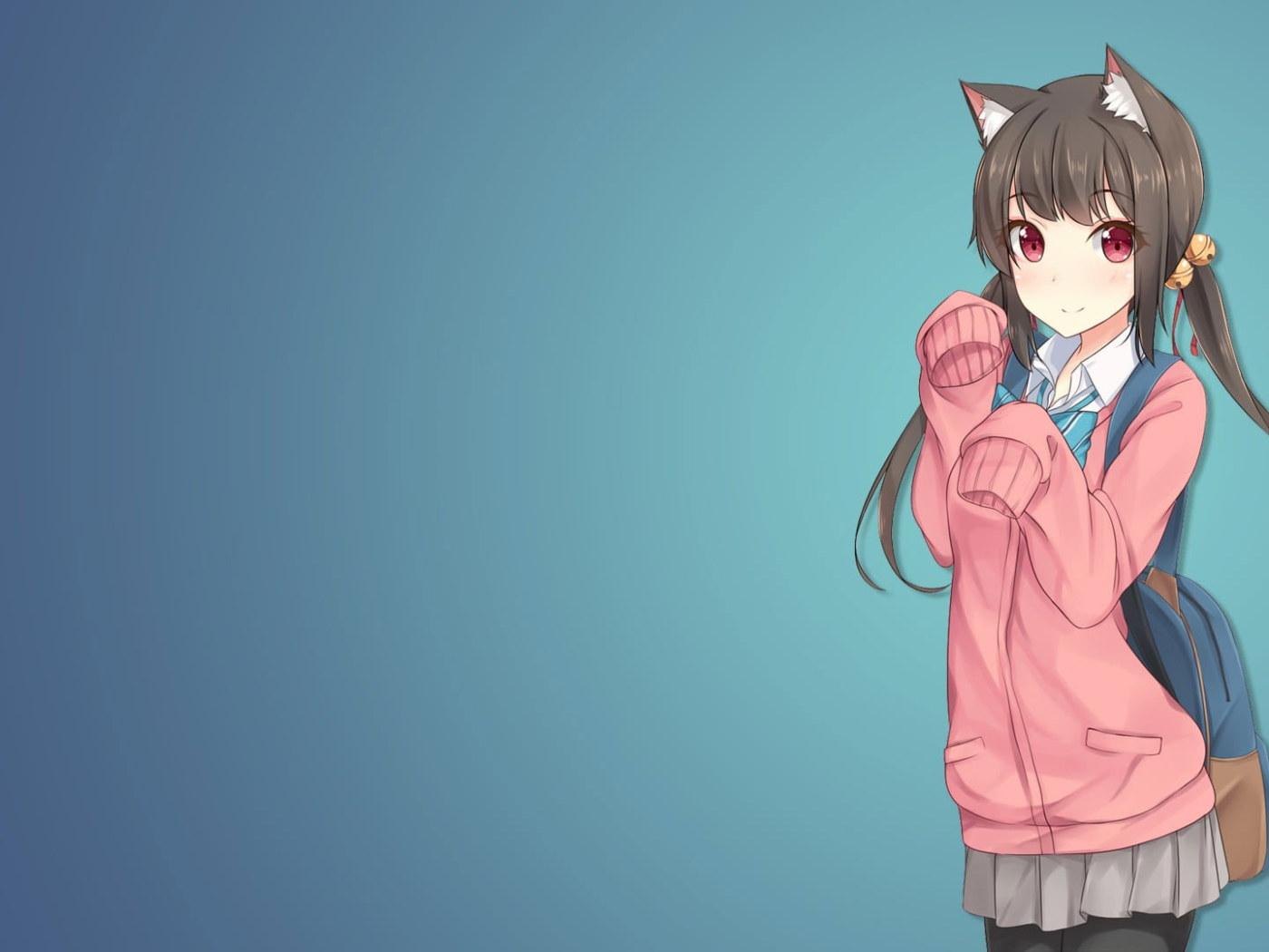 1400x1050 Black Haired Woman Anime Character Illustration Wallpaper, Anime Girls • Wallpaper For You