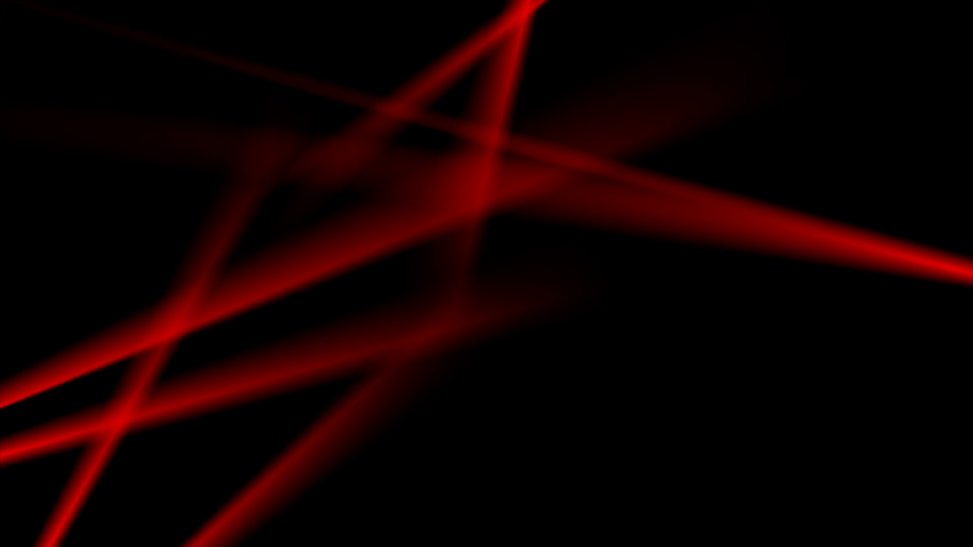 1920x1080 Glowing neon red smooth stripes on black background. Video animation