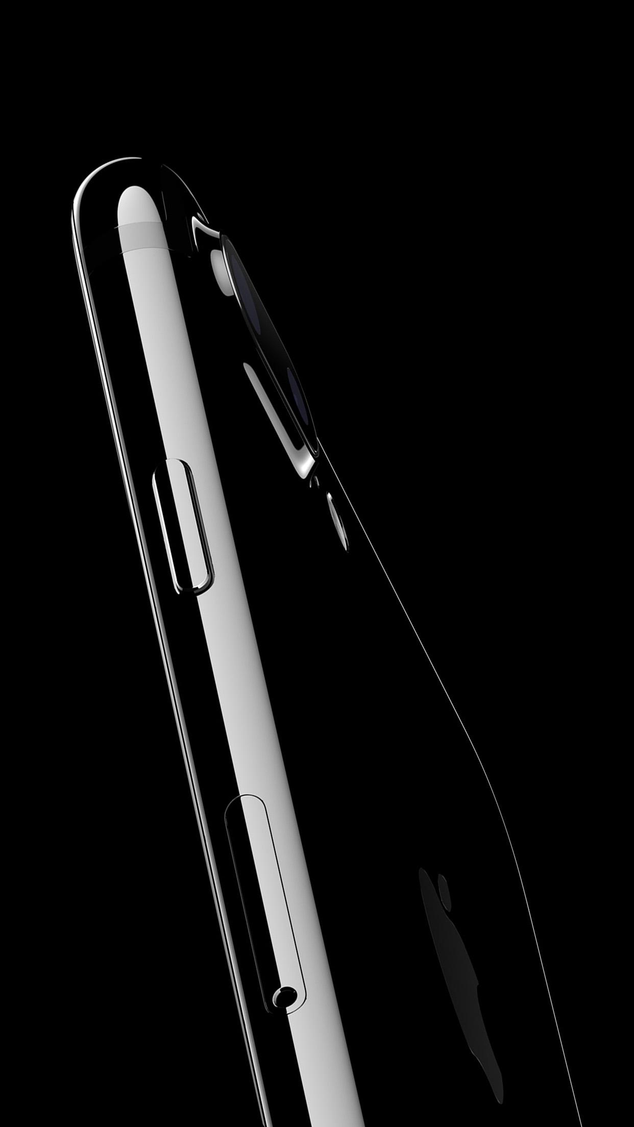 1242x2208 jet black wallpaper, photography, gadget, material property, black and white, technology