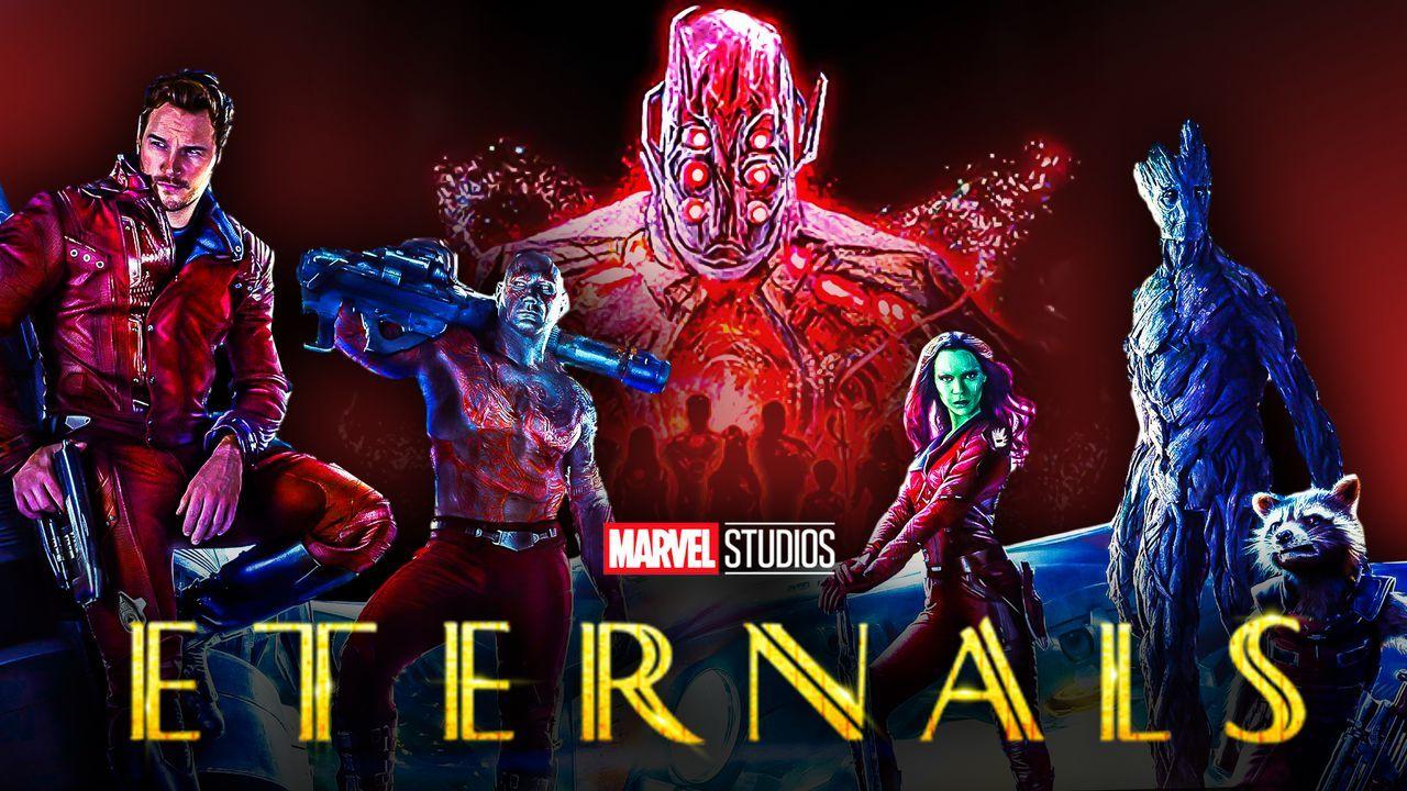 1280x720 MCU Direct looks at the #MCU's Celestials (previously teased in the #GuardiansOfTheGalaxy movies) have been revealed on official #Eternals merch! Photo