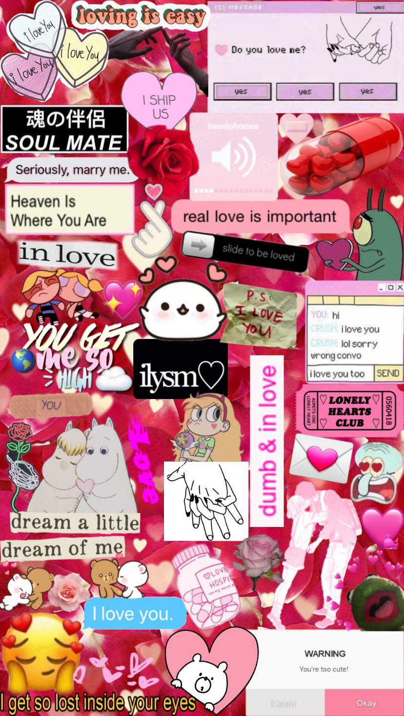 828x1466 freetoedit #edit #collage #valentinesday #valentines HD Wallpaper
