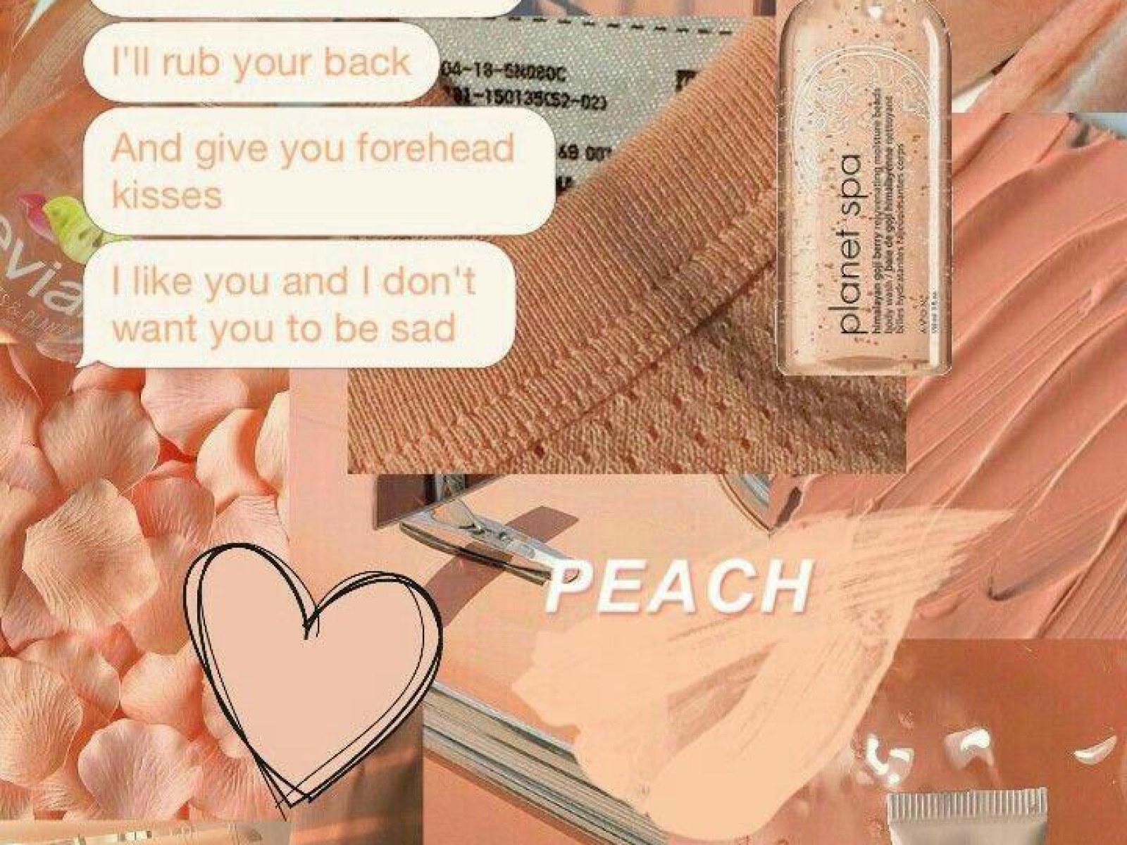 1600x1200 Peach Aesthetic Collage • Wallpaper For You