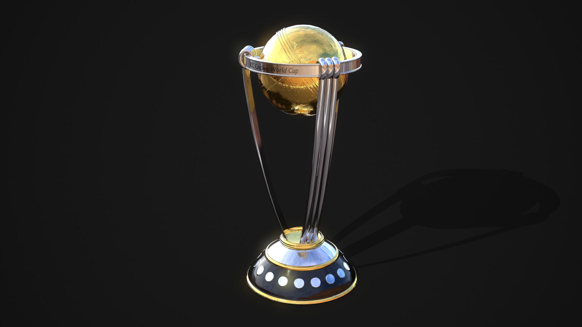 1920x1080 Hashib Hossain World Cup Cricket Trophy 3D Model