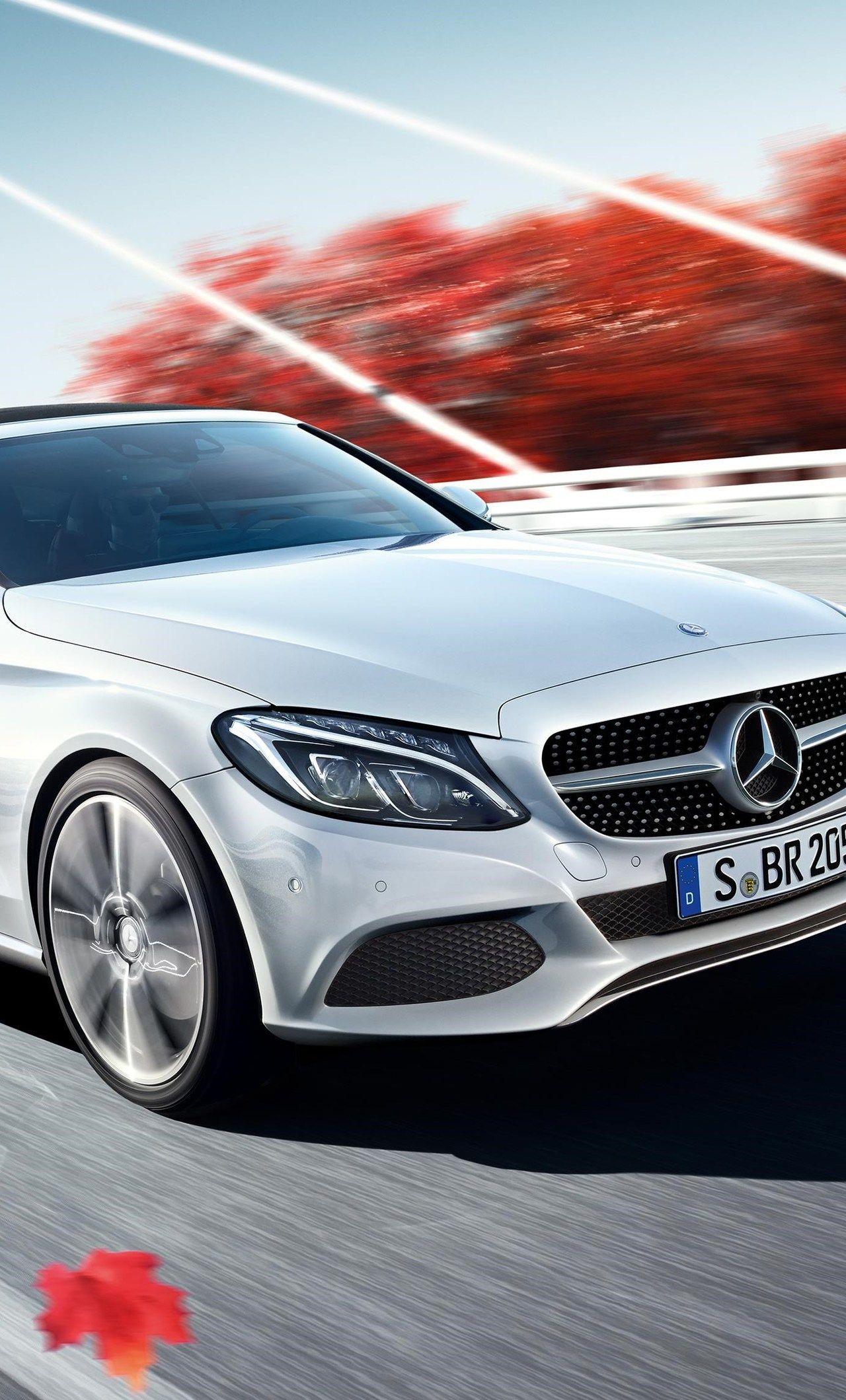 1280x2120 Mercedes Benz C Class Cabriolet iPhone HD 4k Wallpaper