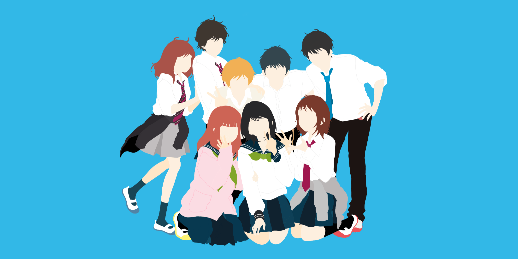2160x1080 Strobe Edge x Blue Spring Ride x Love Me, Love Me Not [Minimalist Art]
