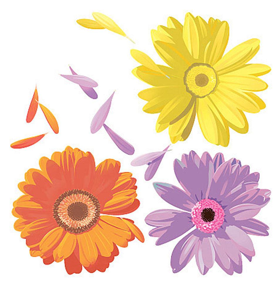947x1000 Love Me, Love Me Not Flowers Mini Mural 13469 4 Walls Wallpaper